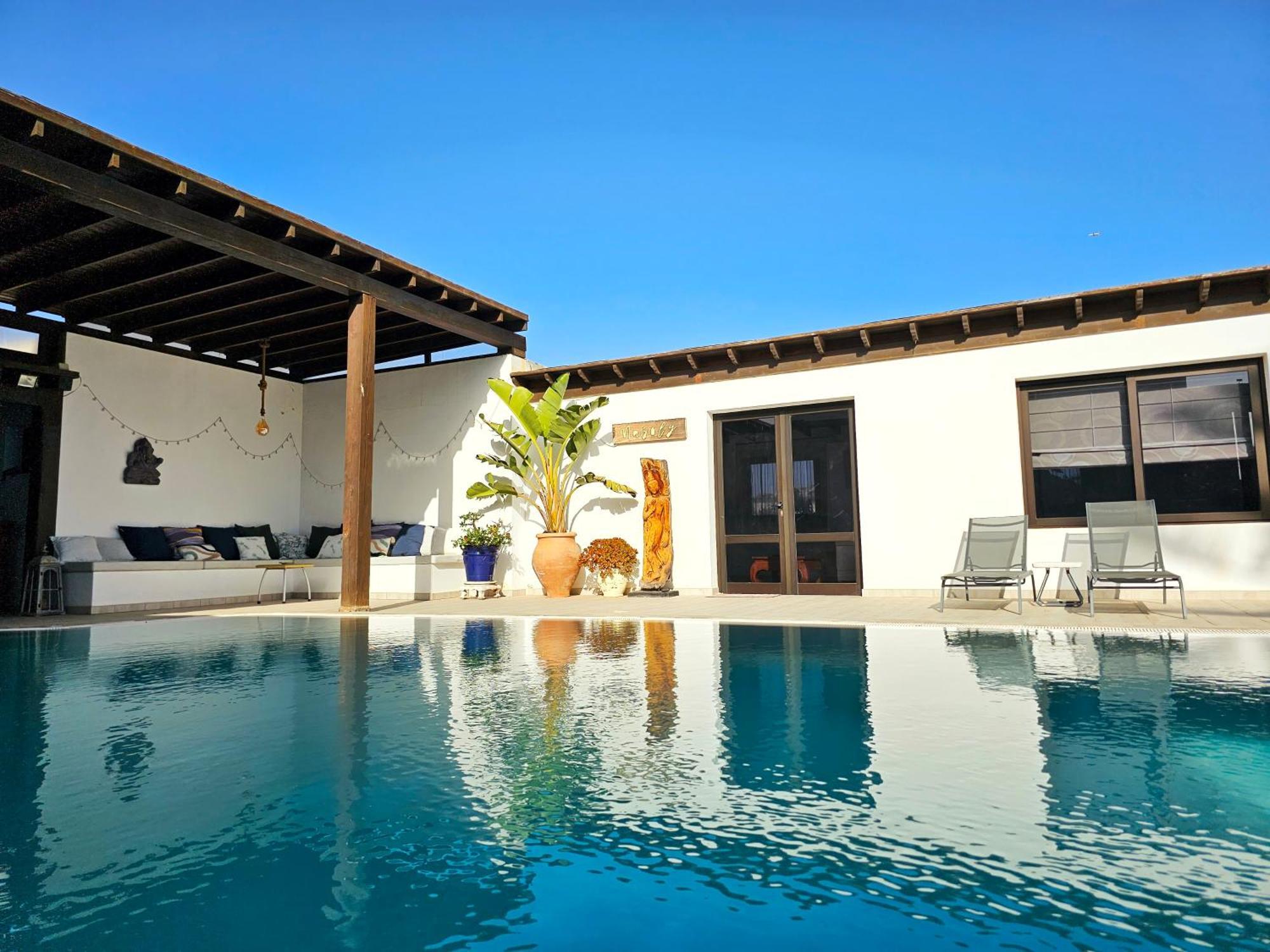 Villa Nazoly, Oasis De Tranquilidad Con Piscina Privada En El Corazon De Lanzarote Nazaret Exterior foto